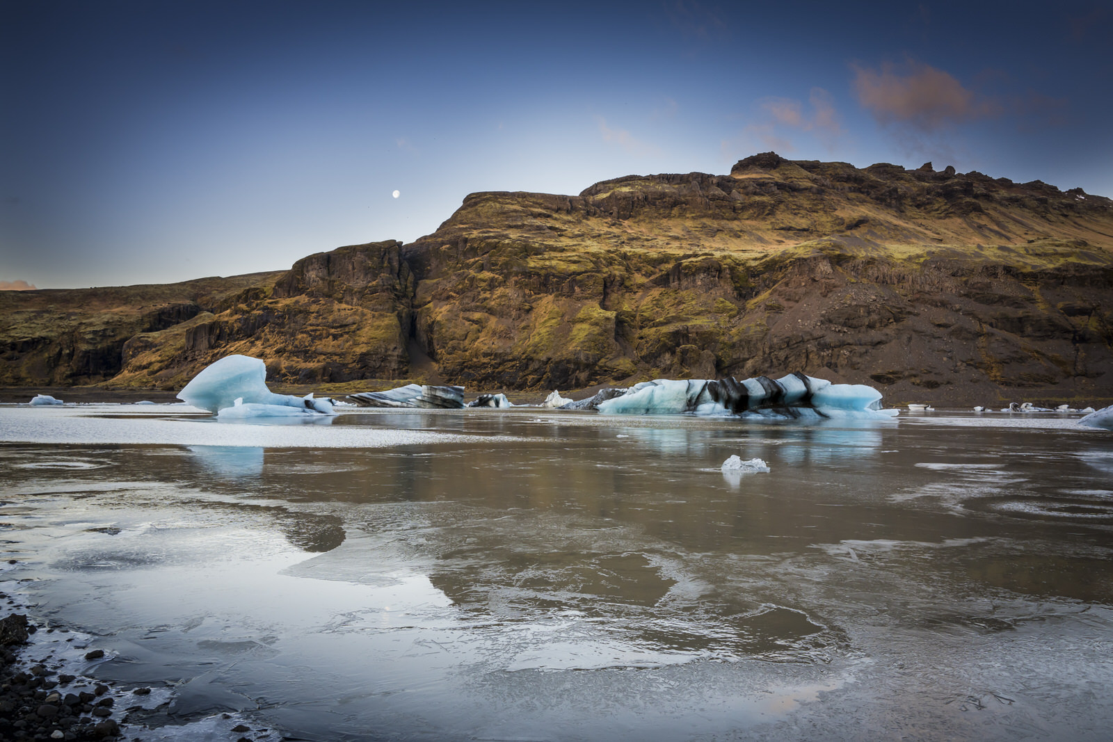 gletsjer Solheimajokull IJsland
